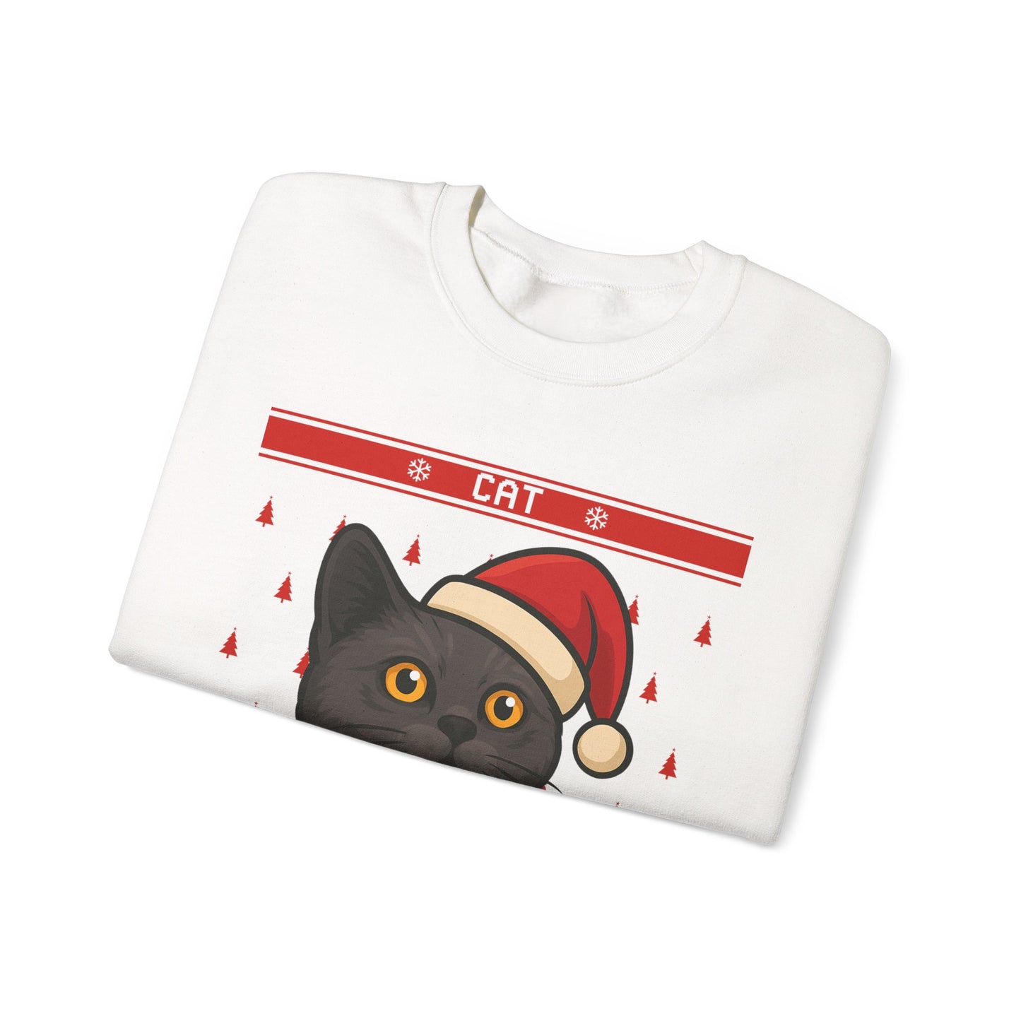 Custom Festive Cat Mom Sweatshirt