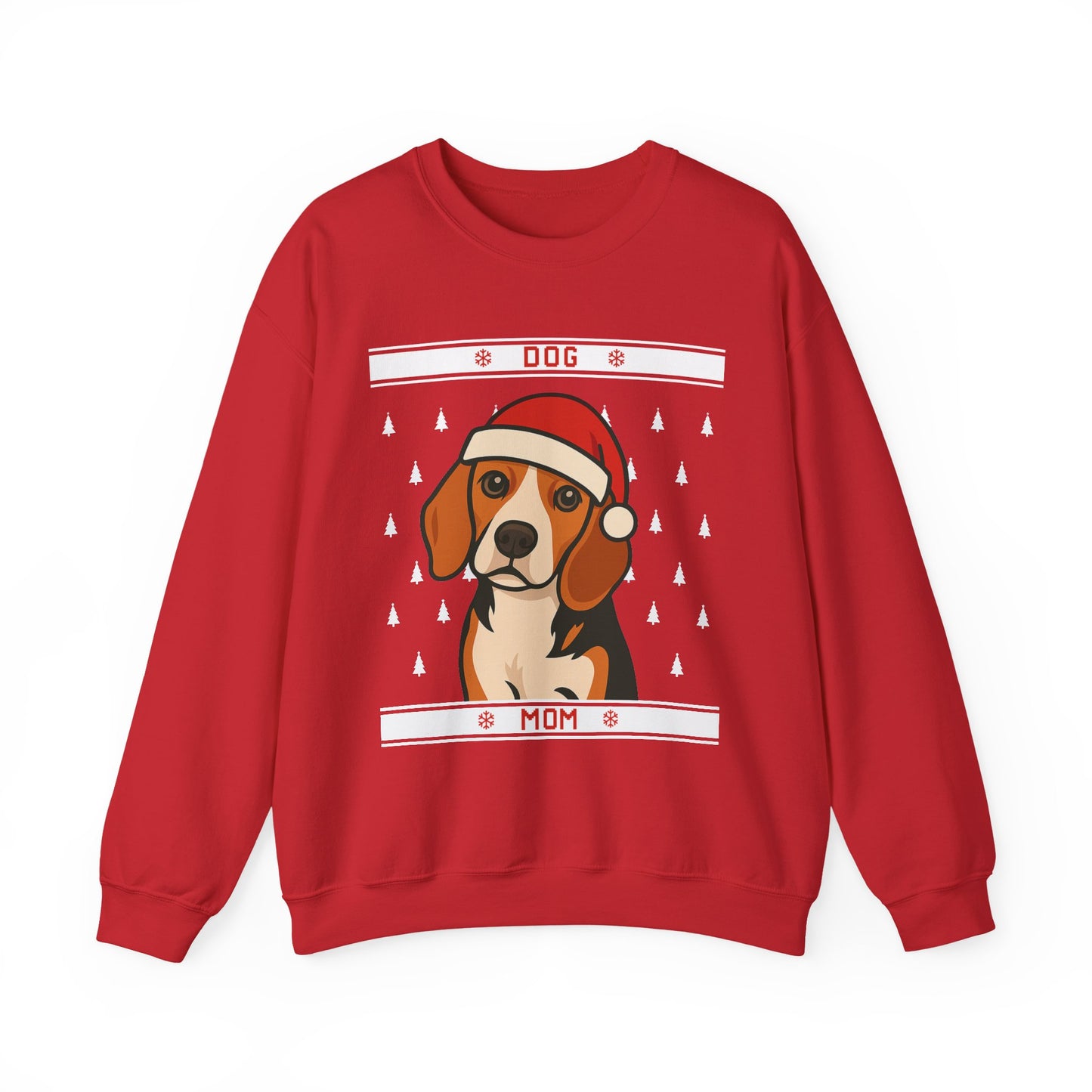 Custom Dog Mom Christmas Sweatshirt – Beagle Edition