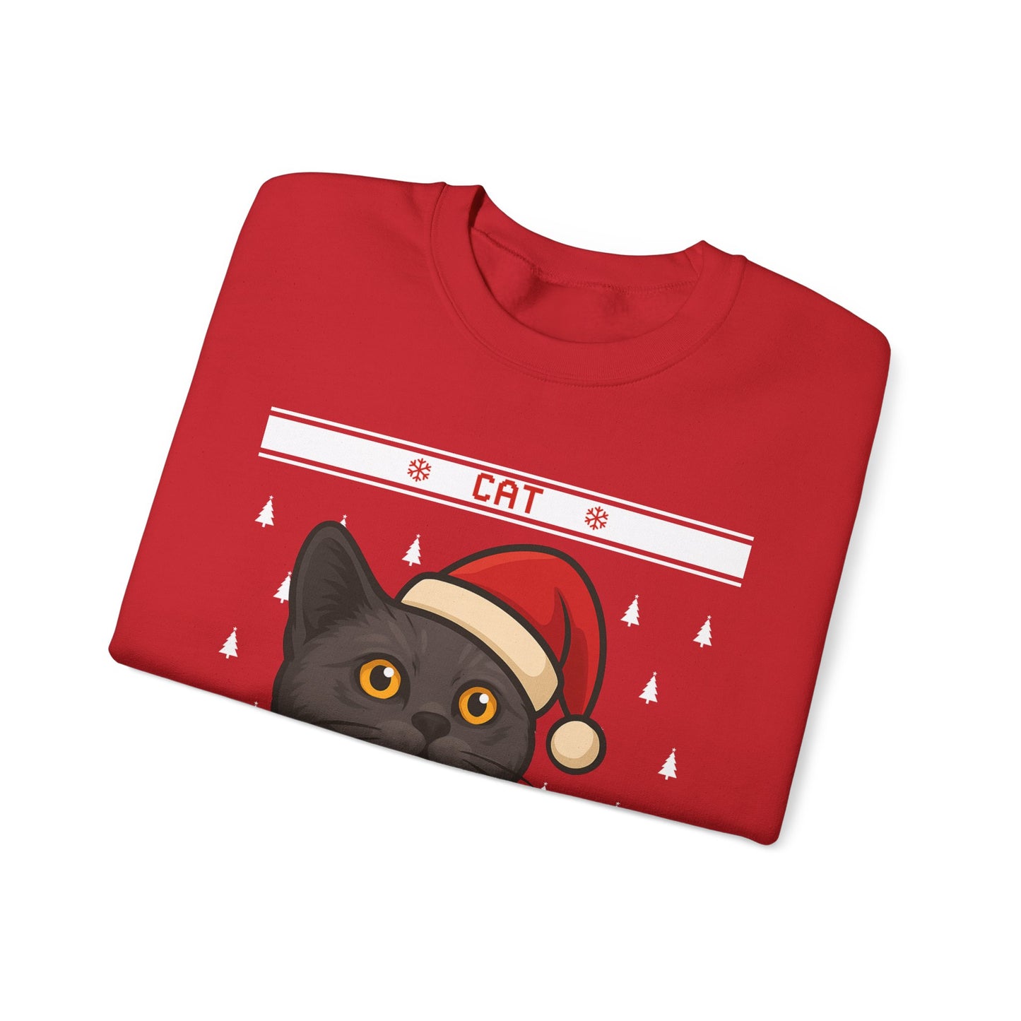 Custom Festive Cat Mom Sweatshirt