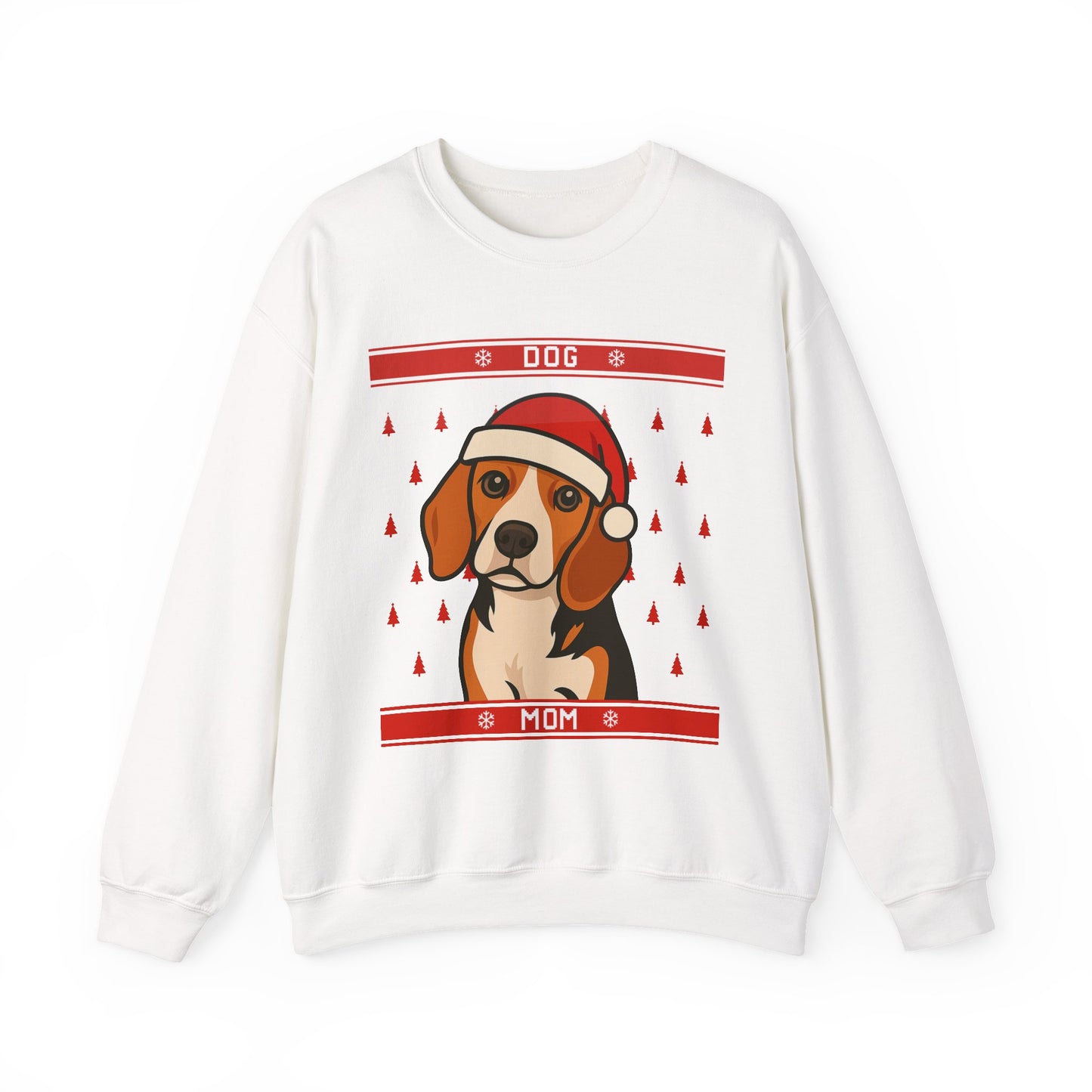 Custom Dog Mom Christmas Sweatshirt – Beagle Edition