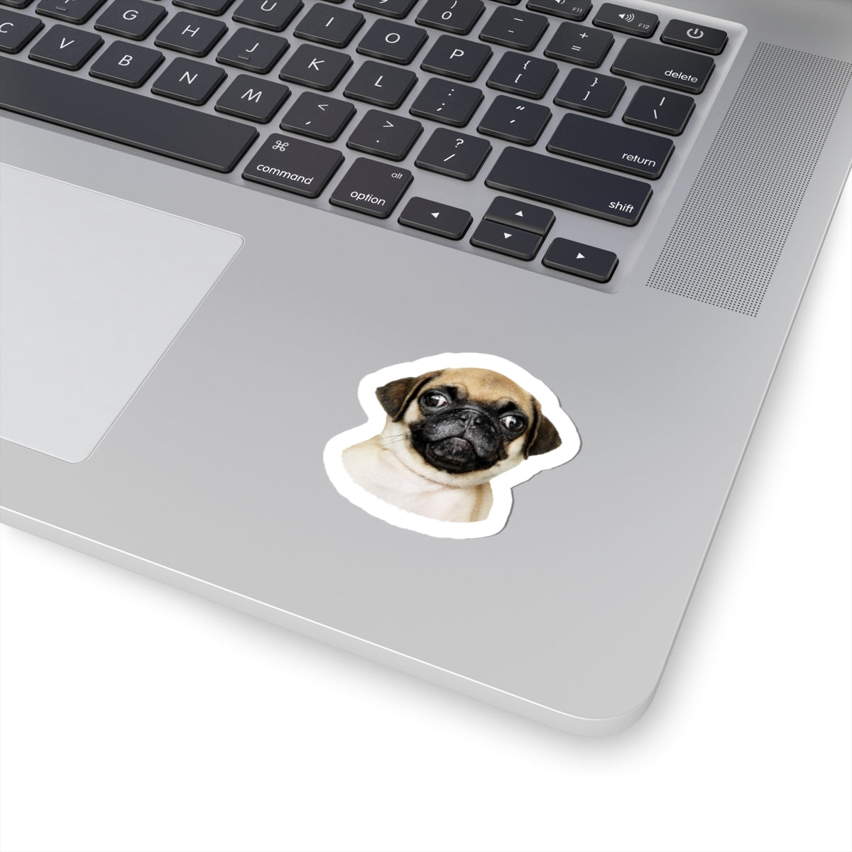 Adorable Pug Face Kiss-Cut Stickers