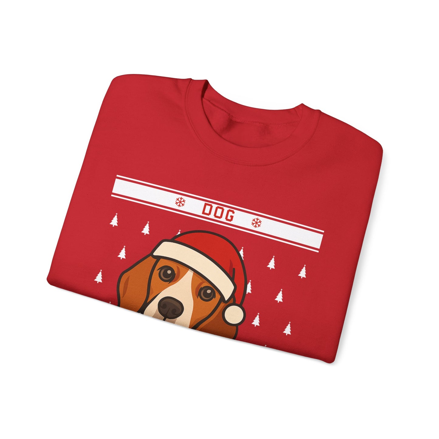 Custom Dog Mom Christmas Sweatshirt – Beagle Edition