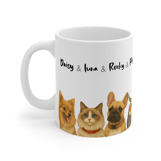 Four Pets Mug