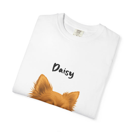 Pomeranian Dog Portrait T-Shirt — Personalized Name