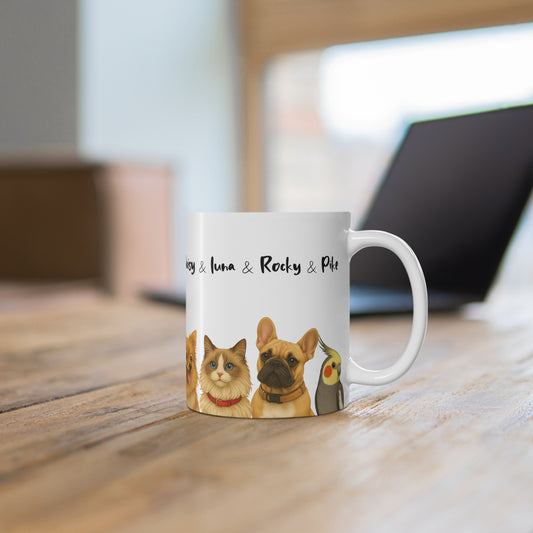 Four Pets Mug
